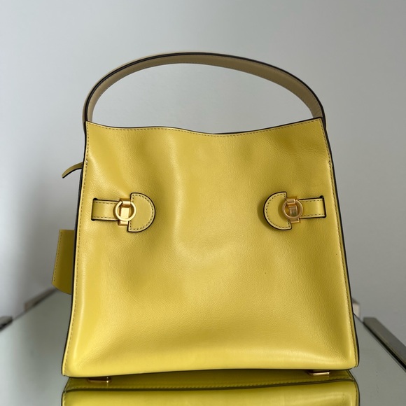 Like new TORY BURCH SMALL LEE RADZIWILL COLORBLOCK DOUBLE BAG $998 - Picture 7 of 13